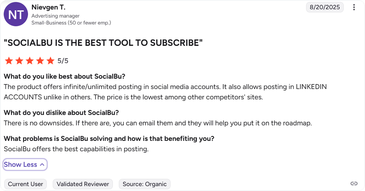 SocialBu Reviews
