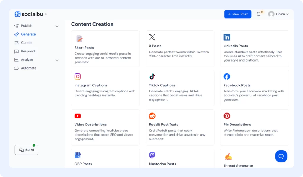 AI Content Generation Tools 