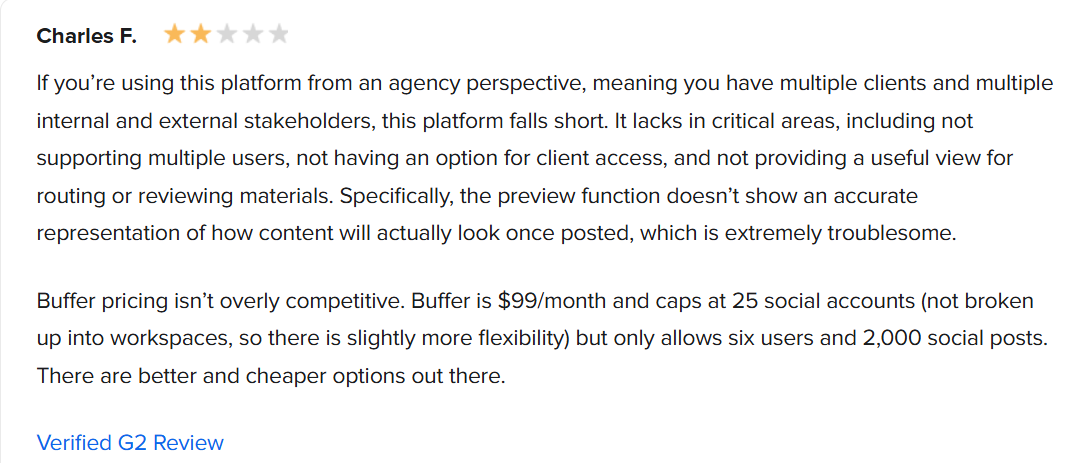 Buffer Agency Plan