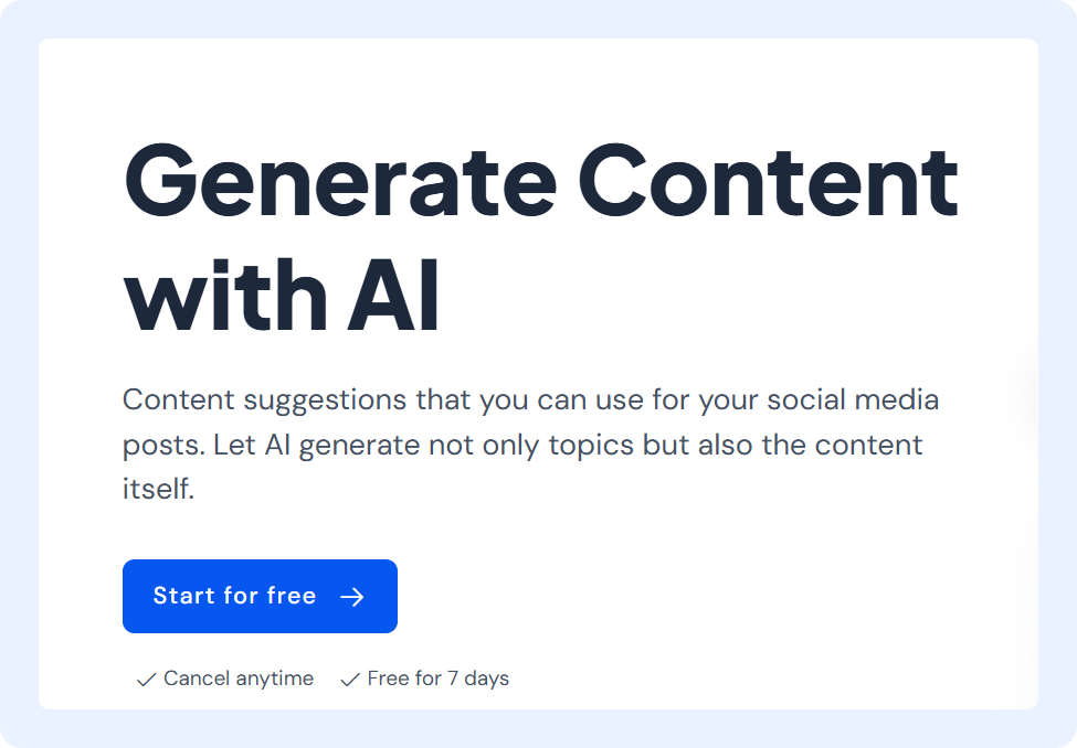 SocialBu AI Content Generator