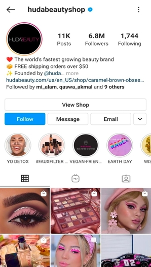 Instagram Business page