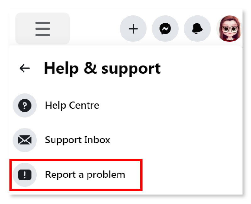 report a problem