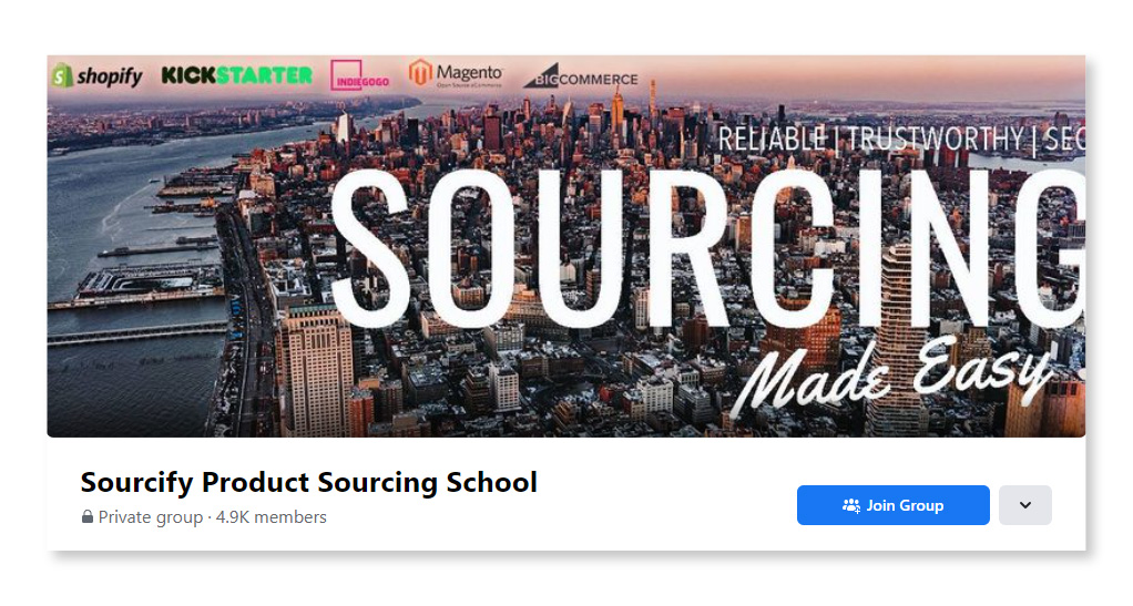 Sourcify Product Sourcing School_Largest Facebook Groups