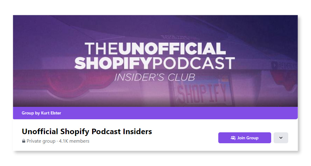 Unofficial Shopify Podcast Insiders_Largest Facebook Groups