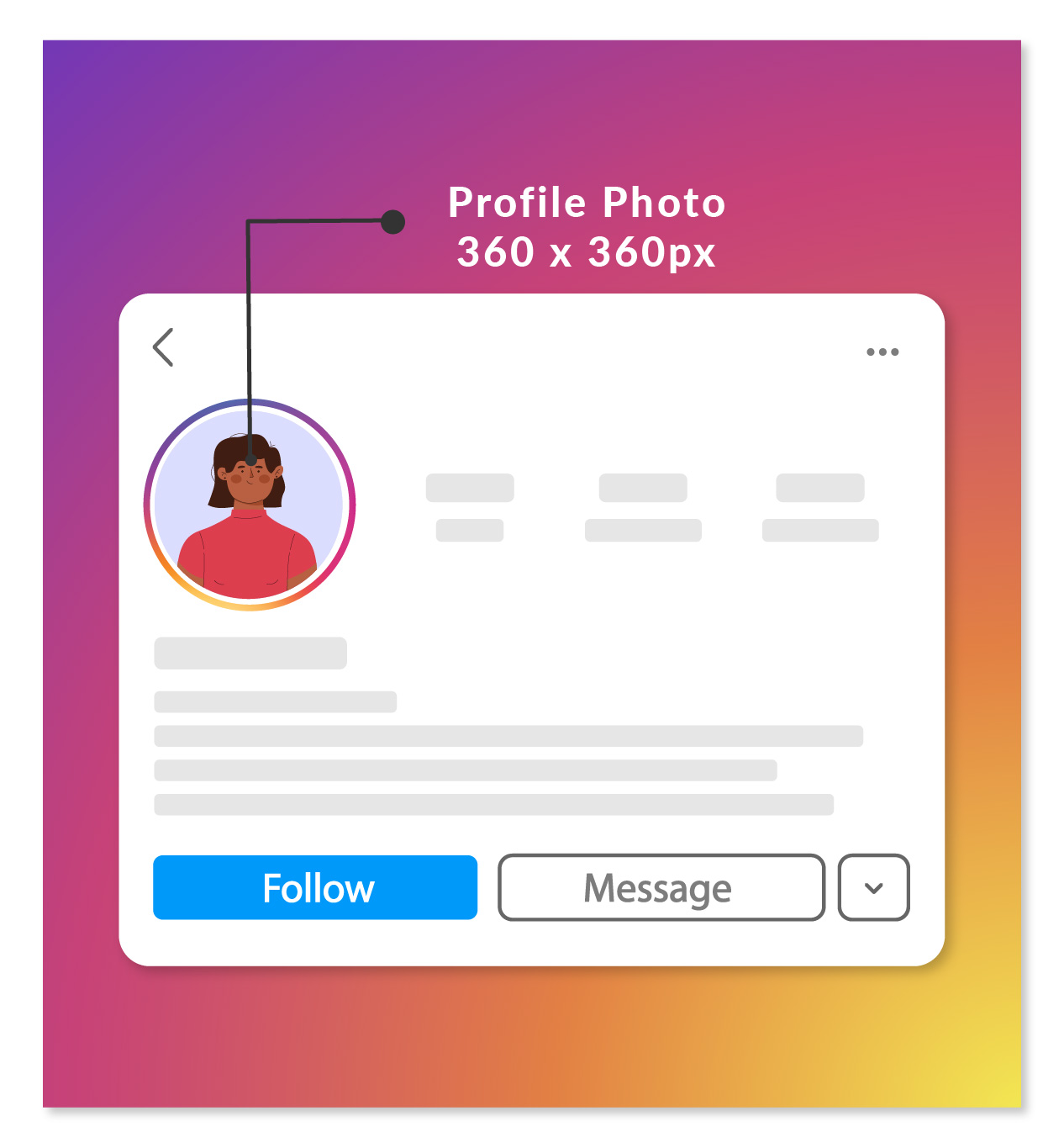 Profile photo dimensions 