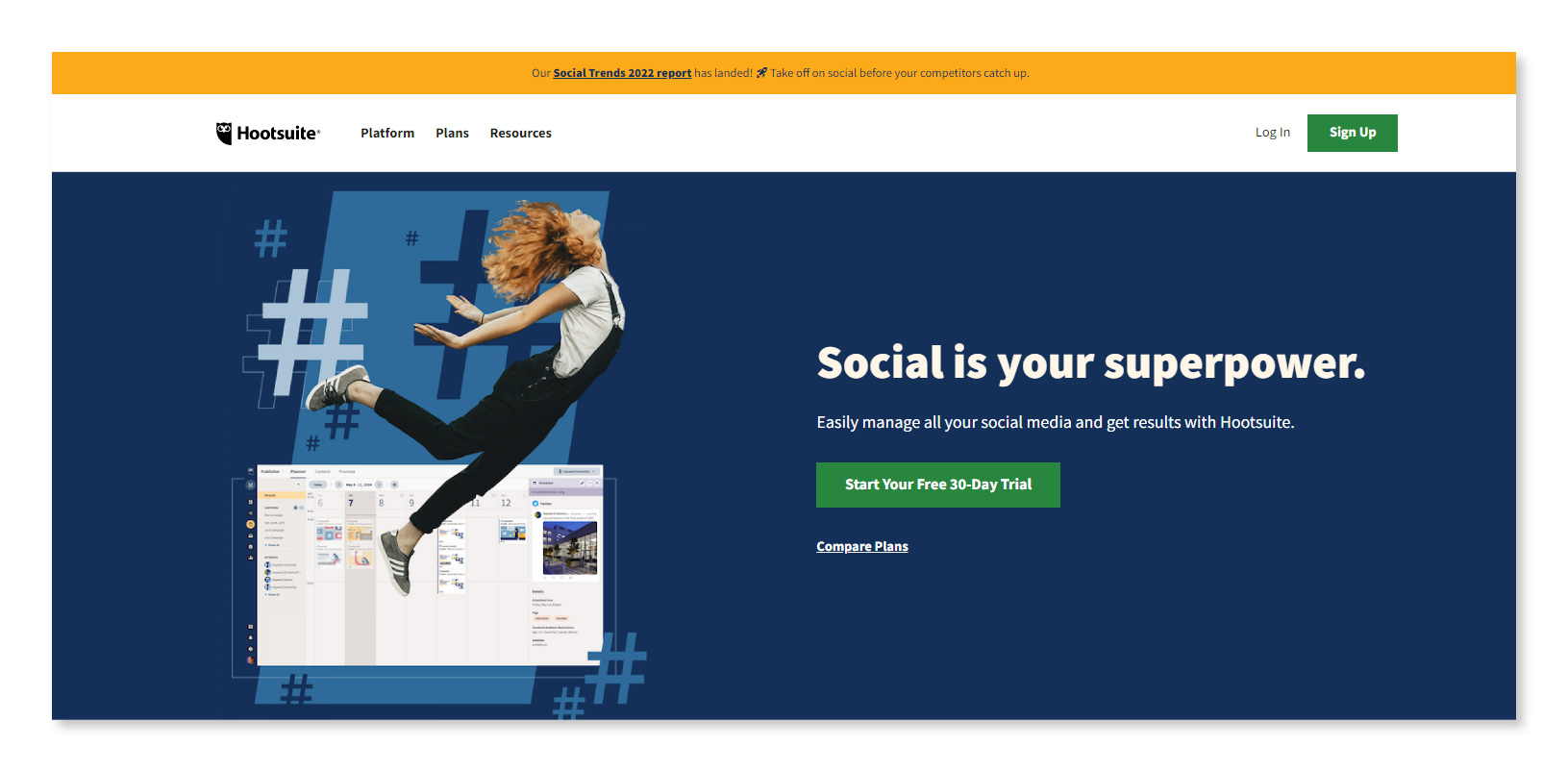 Hootsuite Homepage