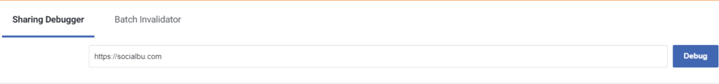 Sharing Debugger URL