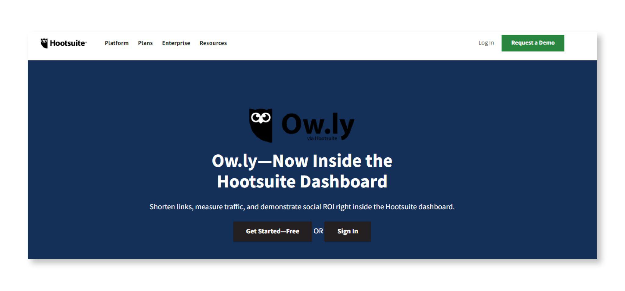 link shortener Ow.ly Homepage