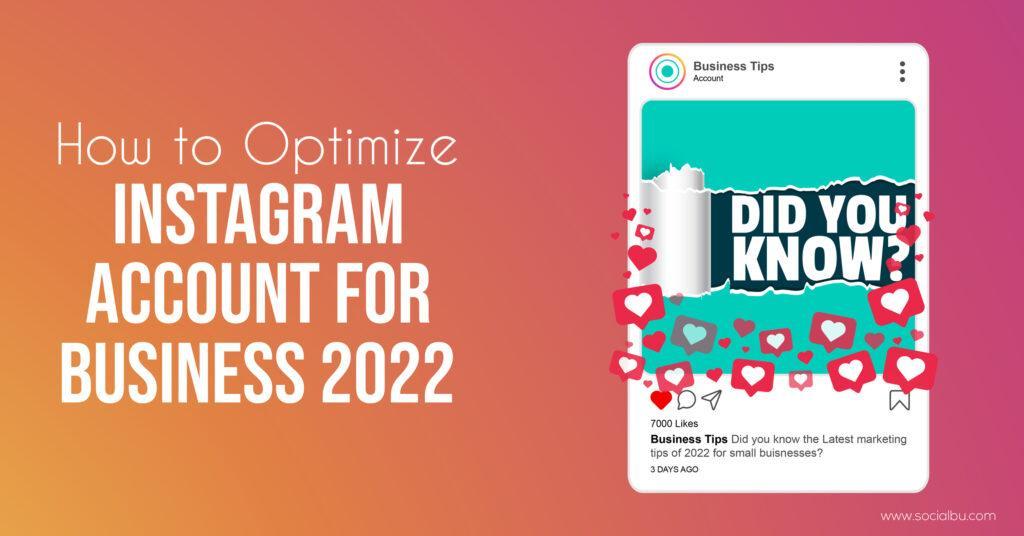 optimize instagram account for business