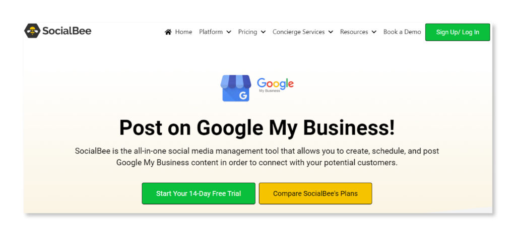 SocialBee-Best tools to schedule Google My Business Posts