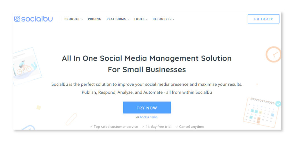 SocialBu-Best tools to schedule Google My Business Posts