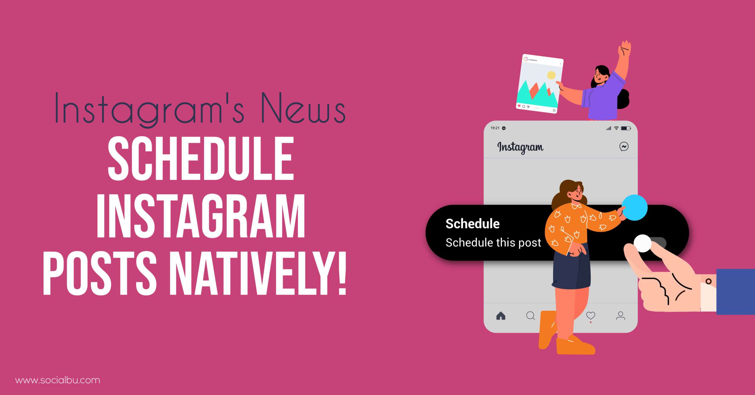 schedule instagram posts natively