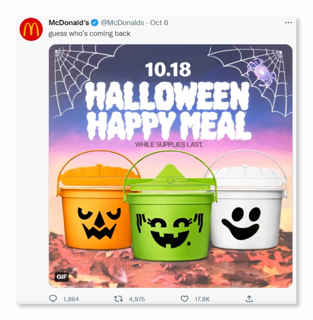 mcdonald halloween happy meal