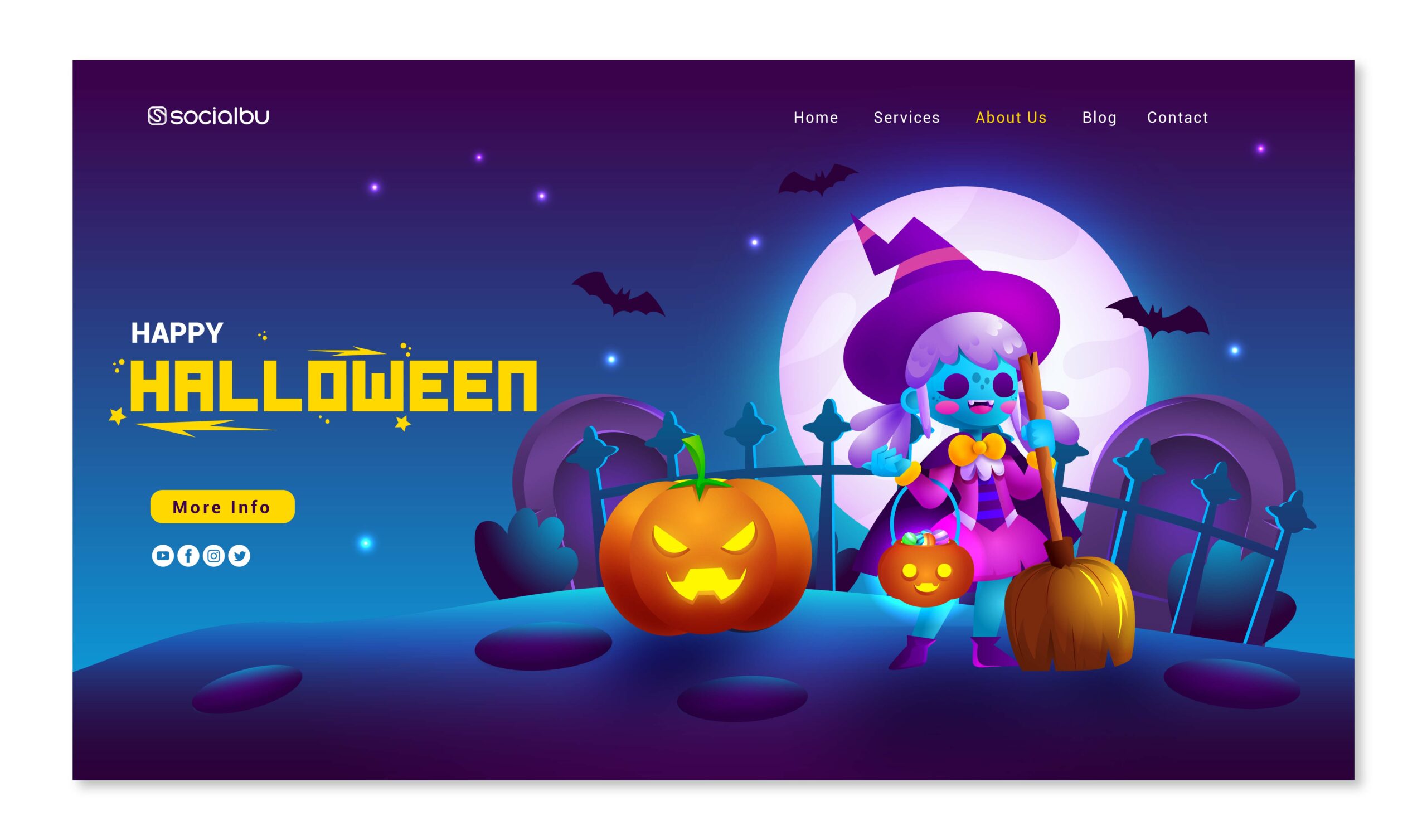 Website Haloween Makeover