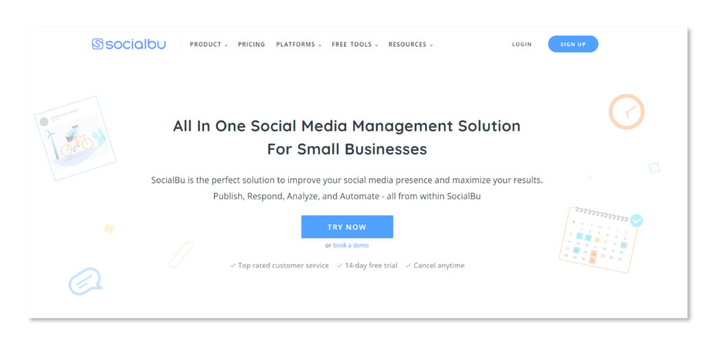 SocialBu Home Page