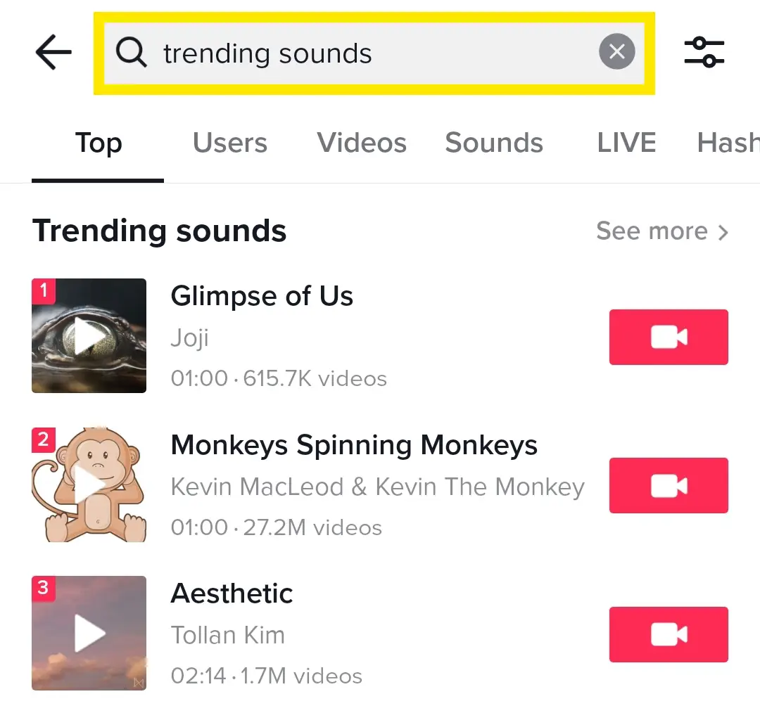 TikTok trending music