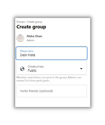 Create a Facebook Group 