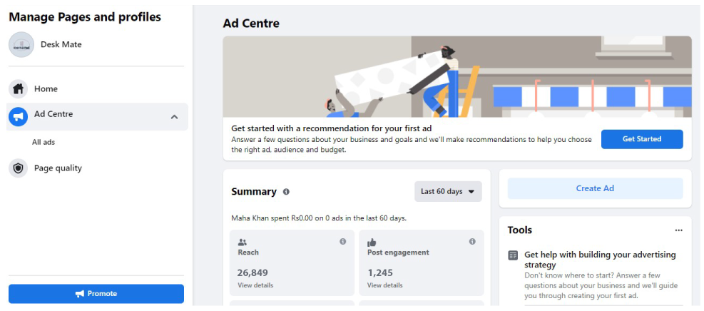 Utilize Facebook Ads