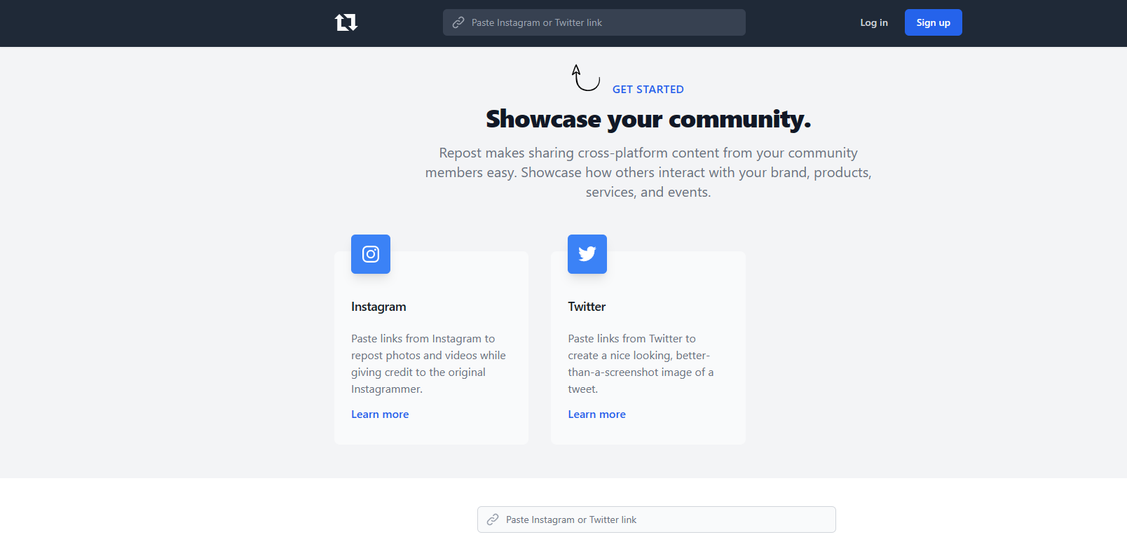 Repost: Tool for Sharing User-Generated Content