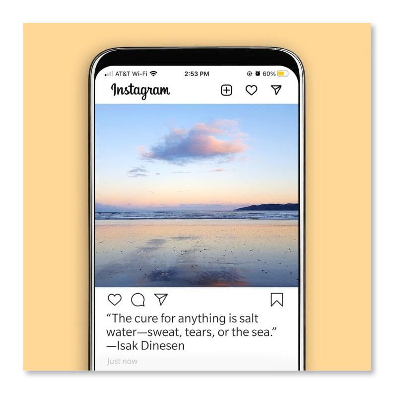 Instagram caption