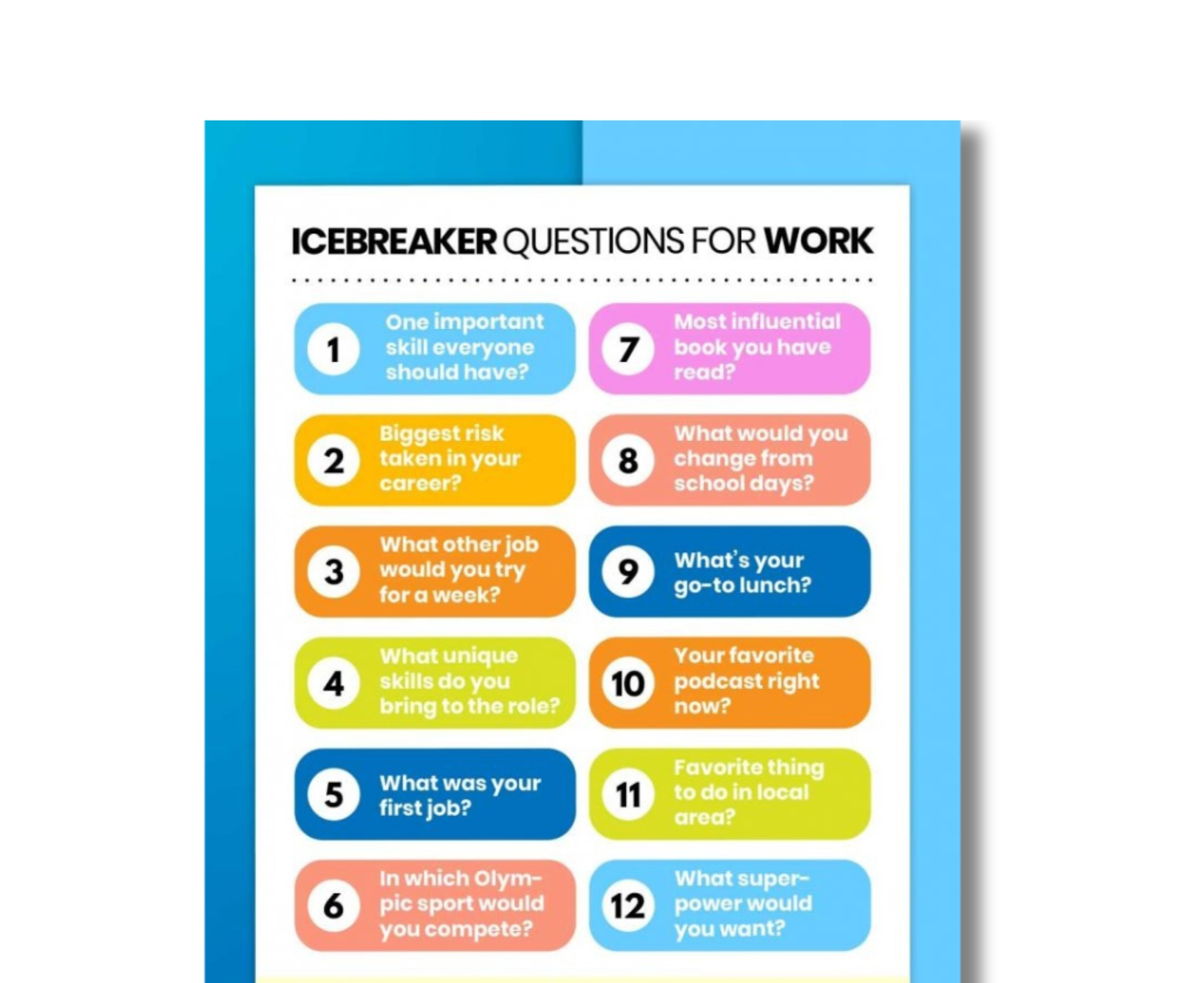 Ice Breaker Questions