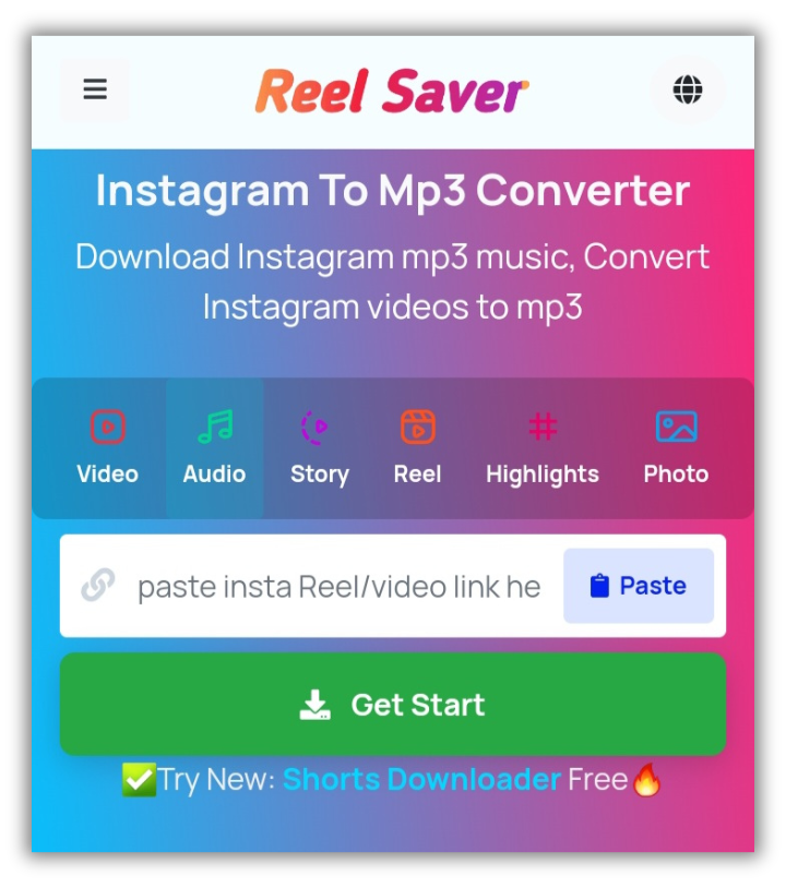 Download Instagram audio with Reel Saver