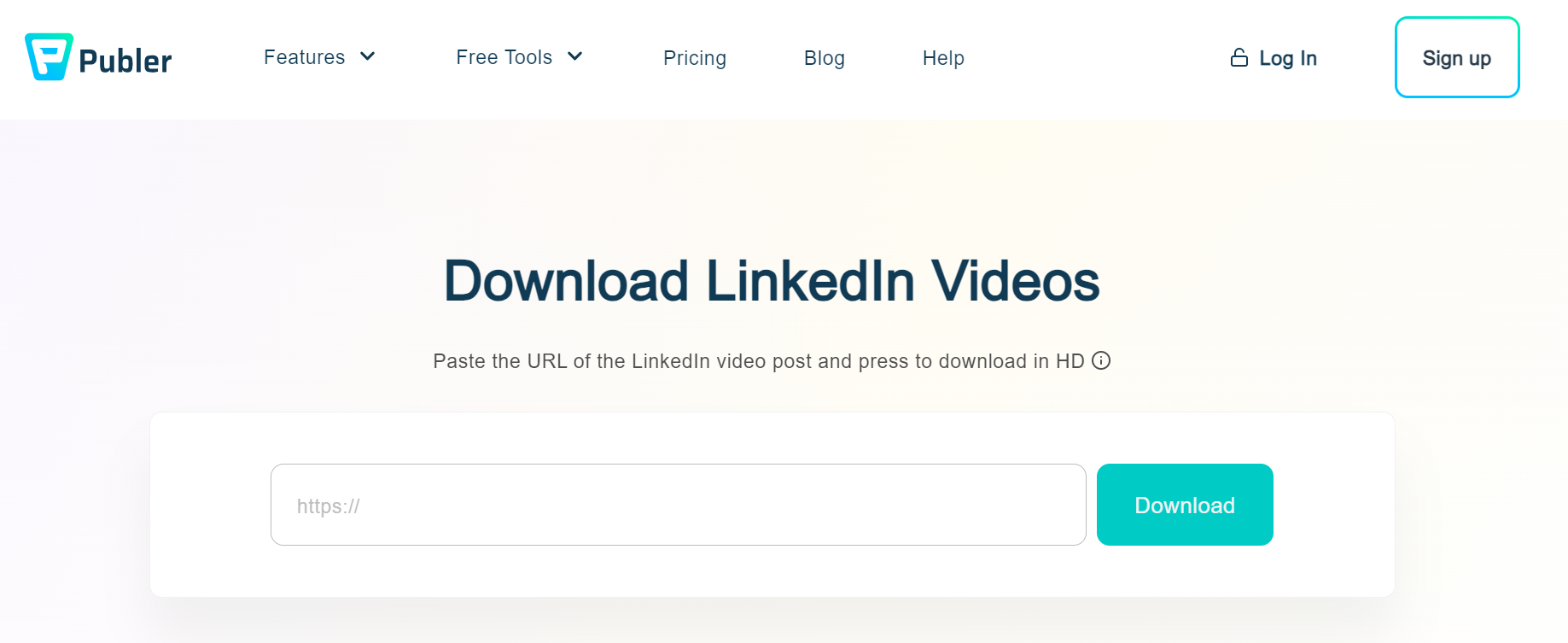 Publer.io: LinkedIn video downloader 