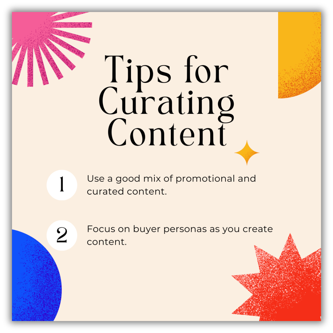 Tips for curating content 
