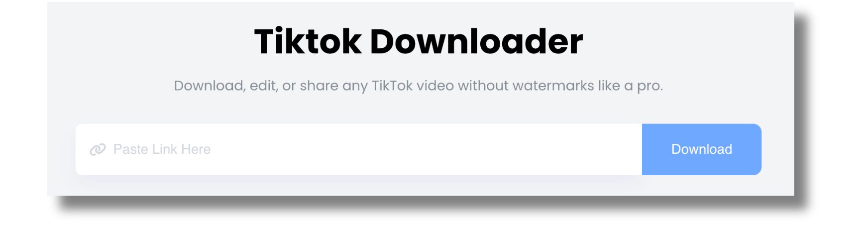 Download TikTok video