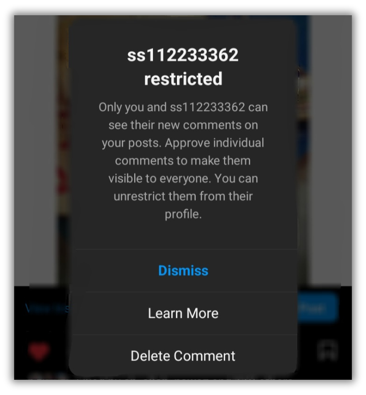 Restrict on Instagram
