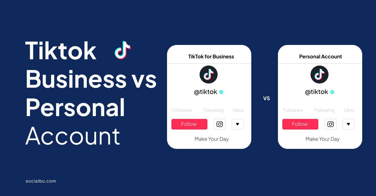 tiktok business vs personal account