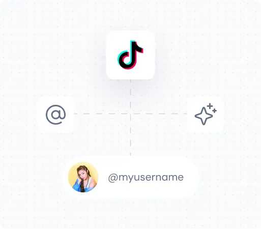 Generate tiktok username using AI