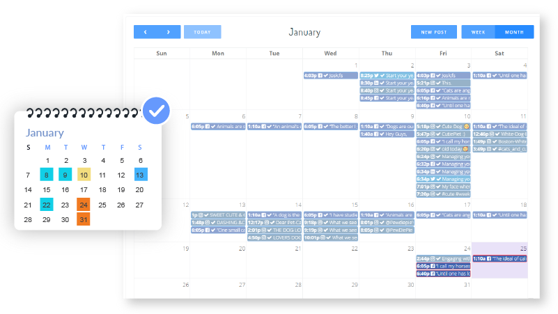 social media planning calendar for linkedin