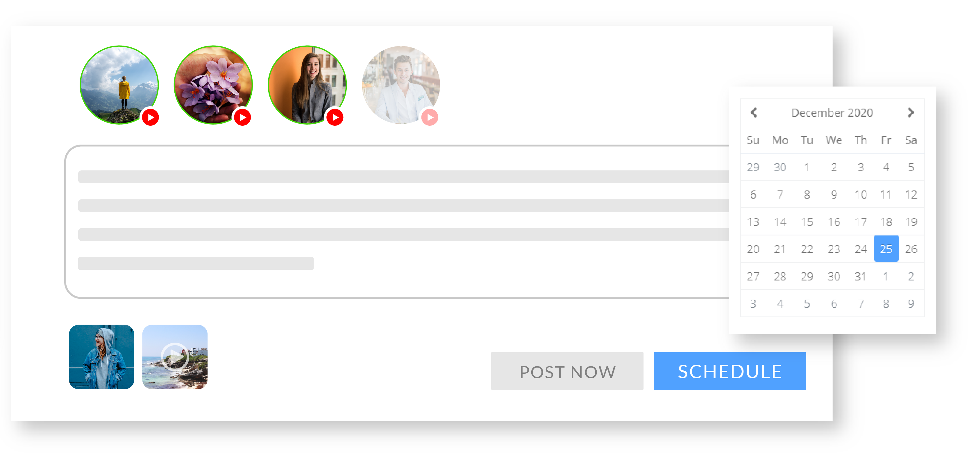 youtube posts scheduling